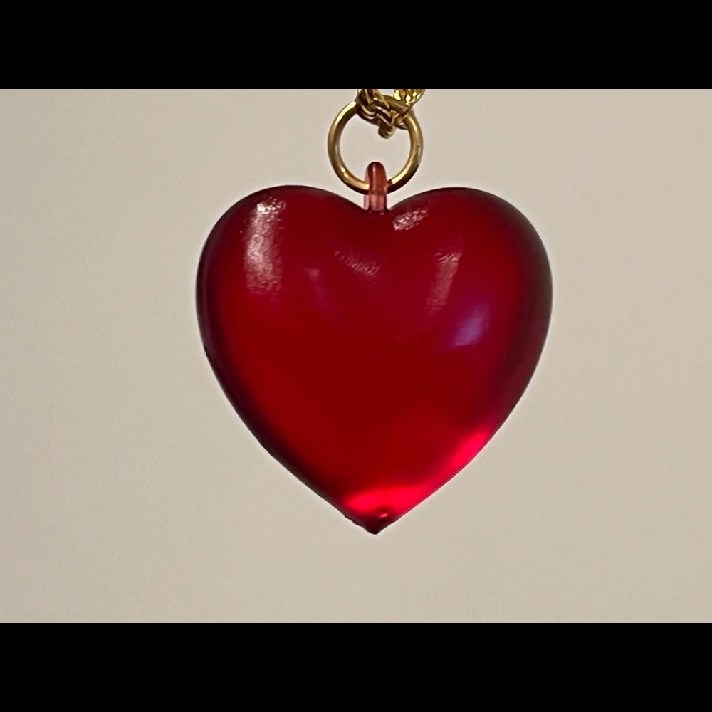 18k Gold Plated Necklace on Rope or Fígaro chain with Heart Pendant